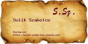 Sulik Szabolcs névjegykártya